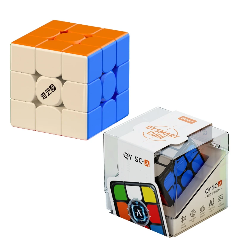 New Design QY TOYS QIYI  Smart Cube Stickerless  Educational Speed Magic Puzzle Cube Toy