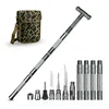 Gray four-bar handle with T-shaped grip (comes with camouflage bag)