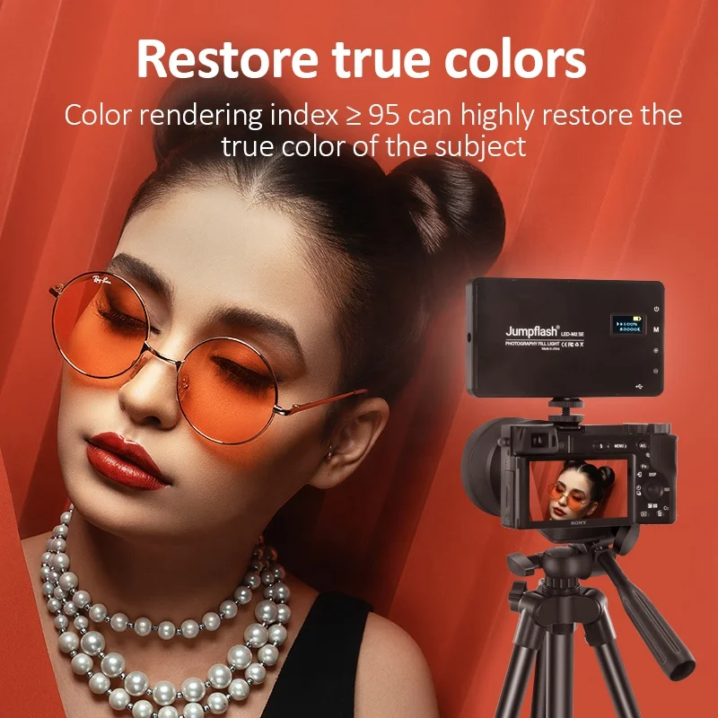 6000K Video Studio Film Lighting Equipment M2 Se Bi Color Camera Light Kit  Photography Video Led Light Panel