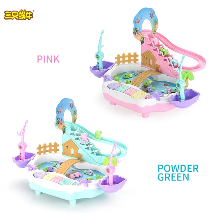 Развивающая рыболовная игрушка 4 в 1, Интерактивная рыболовная игрушка для родителей и детей с подсветкой и музыкой