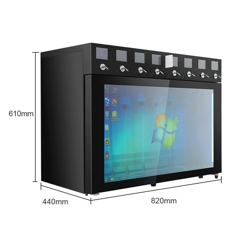 Automatic Vending Machines 8 Bottles Red Wine Dispenser Machine Bar Wine Cooler Fridge