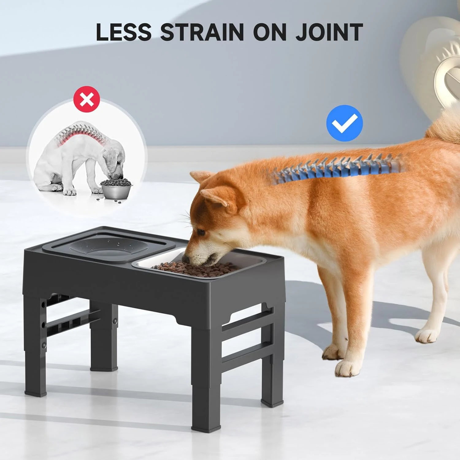 Подставка для миски собак из нержавеющей стали