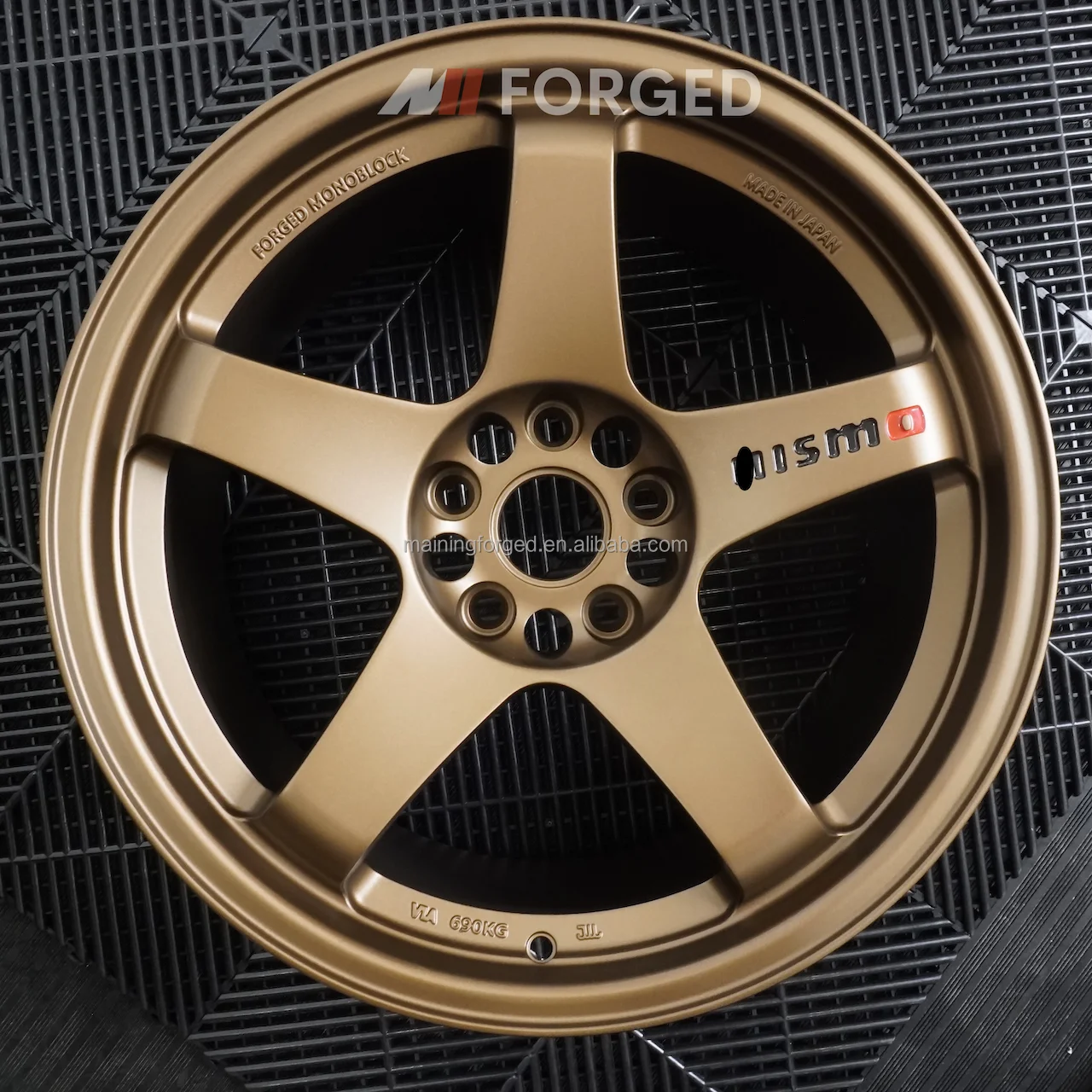 5x Nismo Style Wheel Decals - Skyline GTR R32 R33 R34 R35 & Silvia - Glossy Black/Red
