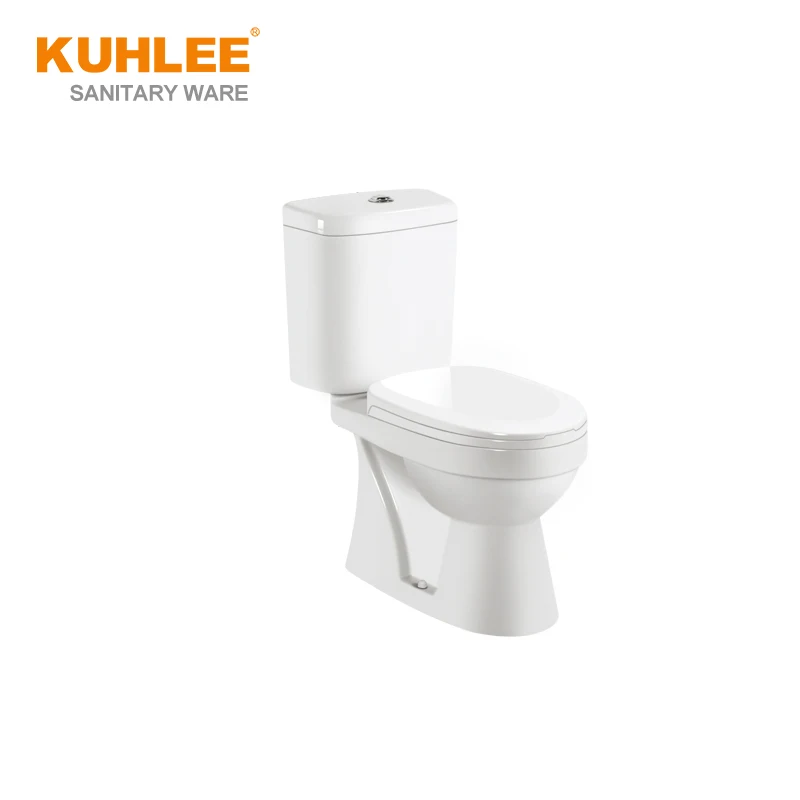 China Manufacturer Sanitary Ware Students Restroom WC Ceramic Two Piece Toilet For School