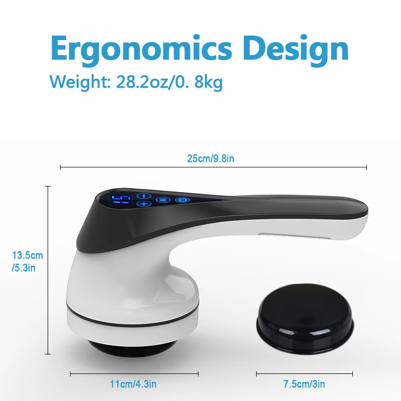 PL-665 Ekang 8 in 1 Touch Screen Deep Tissue Percussion Massager Anti Cellulite Massager Body Slimming Massager