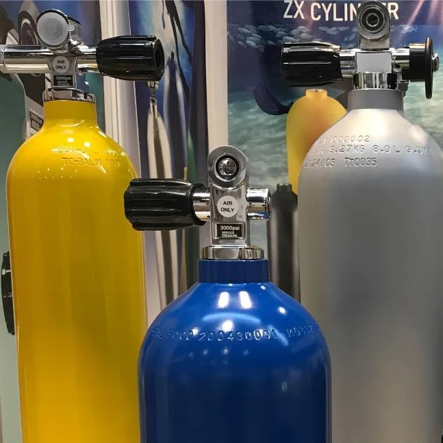 ZXファクトリー 高圧アルミエアタンク 20L ダイビング用 DOT/TPED認証