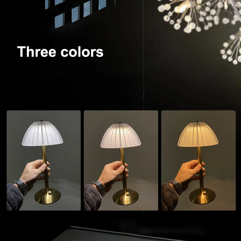Creative Retro Led Bar Table Lamp Charging Restaurant Outdoor Table ...