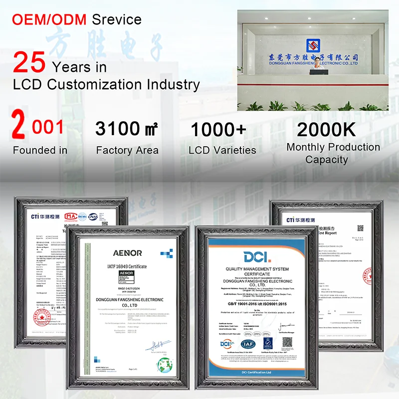 LCD Segment Factory LCD Screen Monochrome LCD Display Custom Display Panel