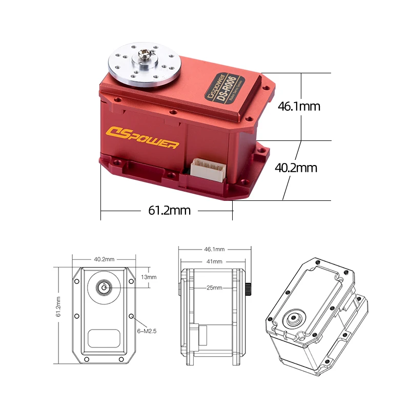 DSpower  Rs485 Big Servo for Robot Magnetic Encoder Robot Servo