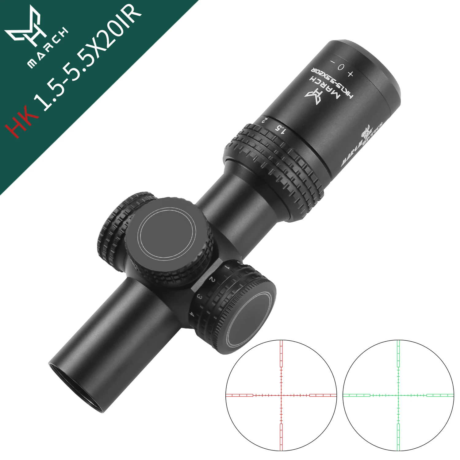 MARCH HK 1.5-5.5X20 IR Multi-Level Scope - Tactical Optical
