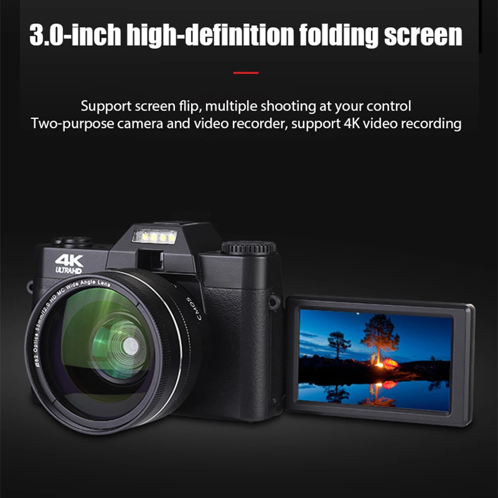4K 30FPS Cheapest Camera Record Video Best Quality Professional  Video Camera for Streaming