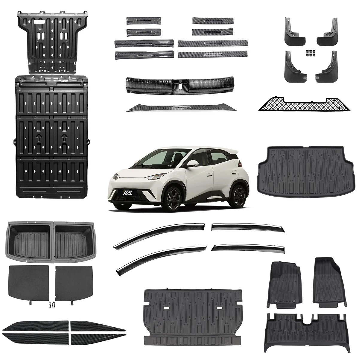 Car Exterior Accessories for BYD Seagull Accessory Body Kits 3D Engine Guard Battery Guard Plate