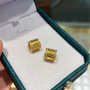 Fashion Classic 18K Gold Plated Round Pendant for DIY Jewelry Making Bracelet Necklace Bead