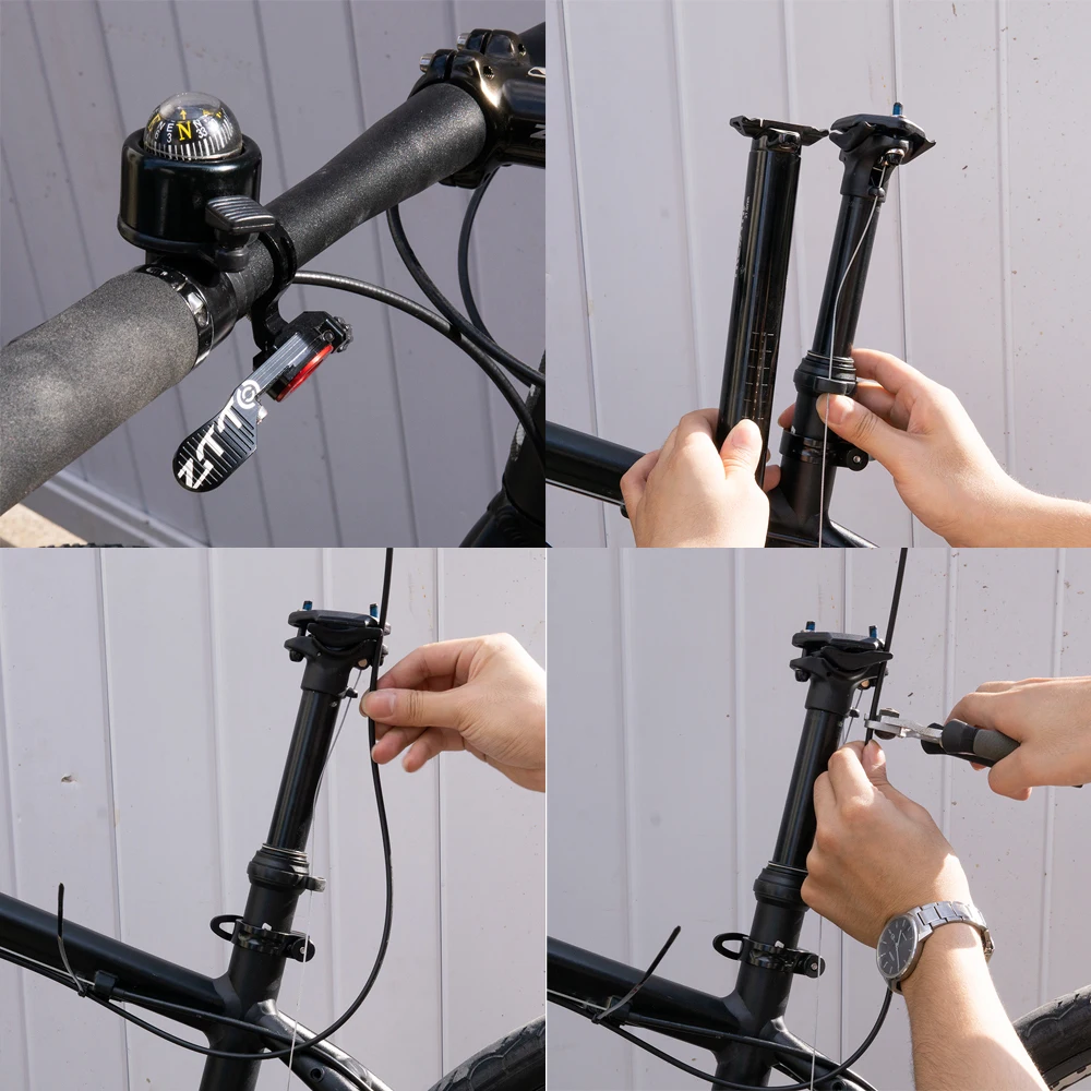 ZTTO 100mm Travel MTB Dropper Seatpost with Internal Routing & External ...