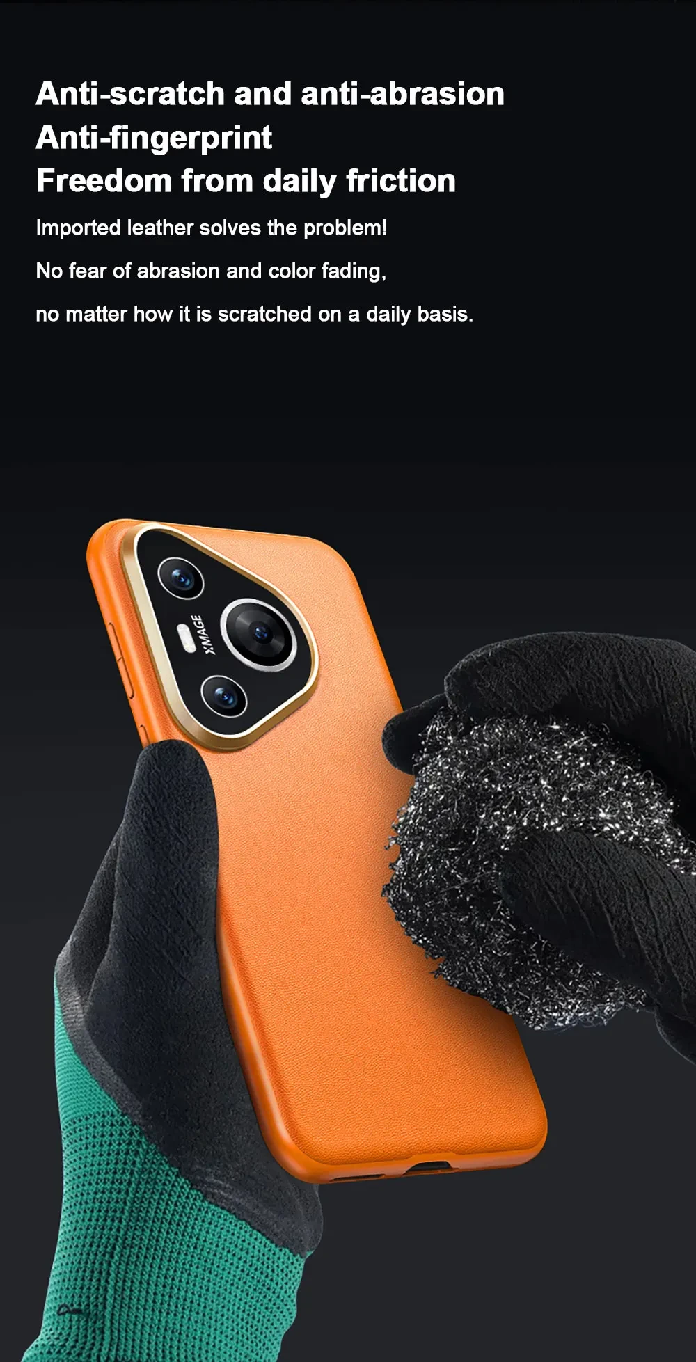 product pu leather for pura 70 pro ultra p60 50 anti fall shockproof magnetic design simple business pure color sjk422 for-7