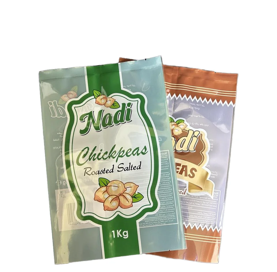 Custom Brand Plastic Mylar Bags for Packaging Chips Nuts for Cookies Pecans Window Back Seal Heat Seal Smell Proof Gravure