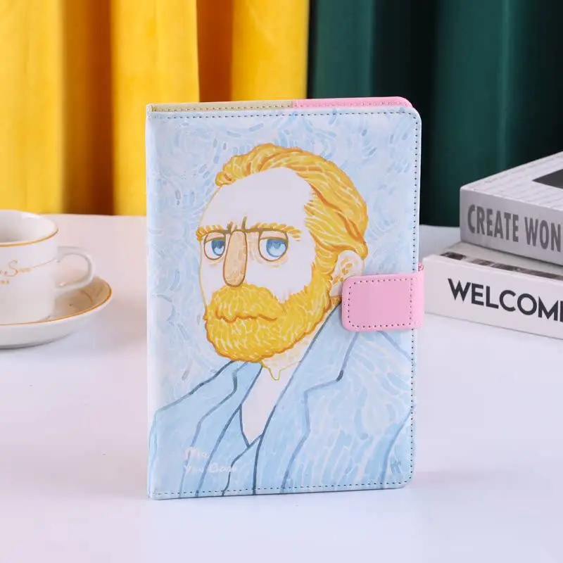 Hot Sale Van Gogh A5 Hardcover Custom Design Notebook Printing Agenda Diary Planner