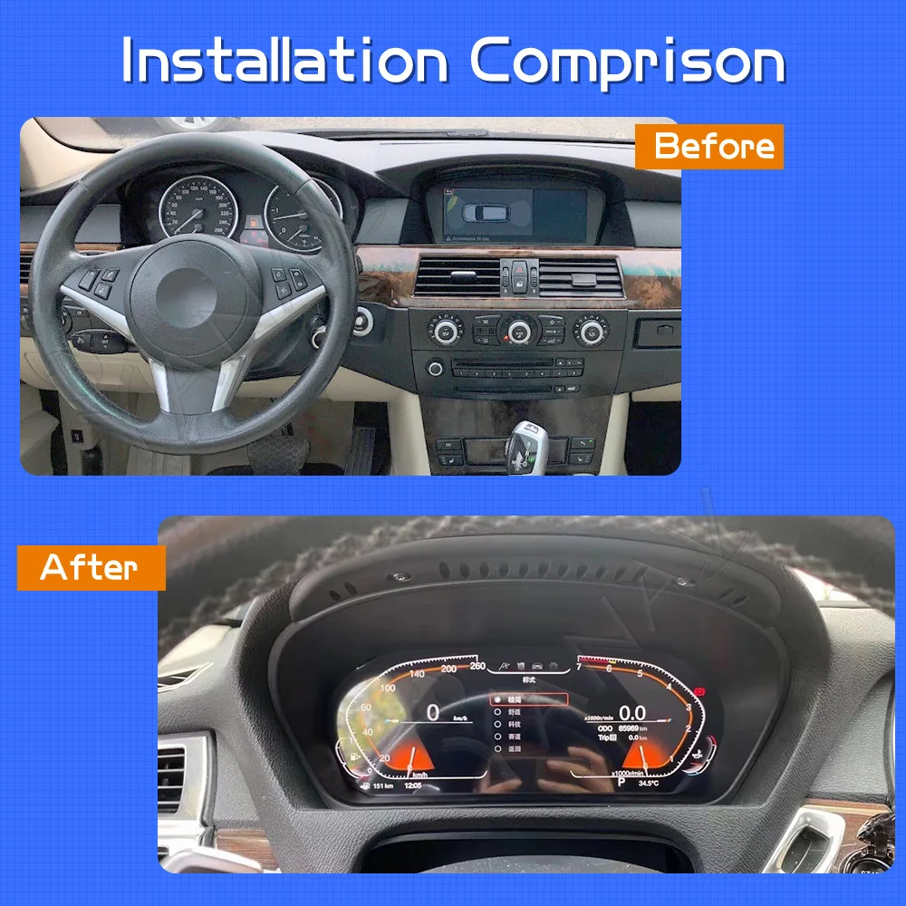 12.3 Inch Speed Meter Screen Cluster Instrument Speedometer Lcd Digital