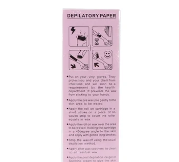 OEM Factory Direct Non Woven Fabric Hair Removal Disposable Waxing Paper Wax Strips for Best Body Depilatory