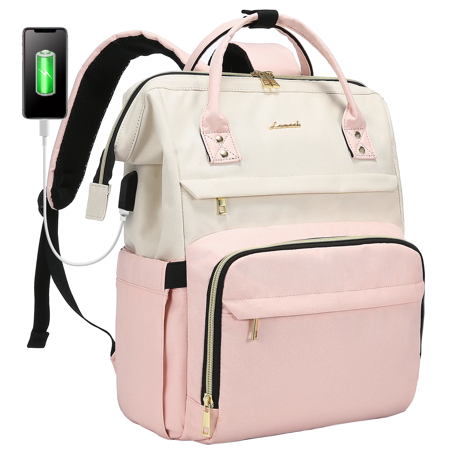 DEEVORCA Moda Zaino Donna Casuale Lavoro Zaino Per 14 Pollici Laptop