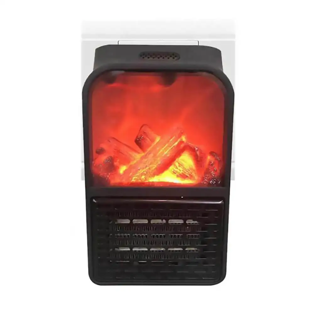 900w mini electric wall-outlet flame heater