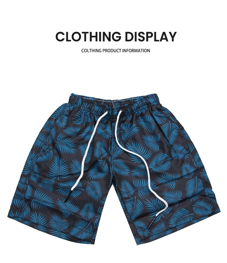 Wholesale Printed Hawaiian Style Summer Beach Pants Men's Quick Dry For