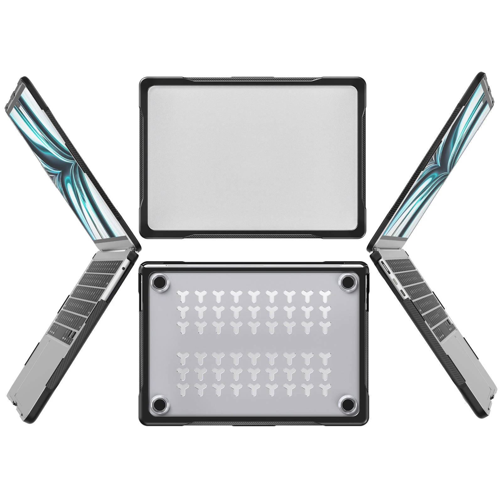 Shockproof Transparent Hard Shell Cover Laptop Case Matte Case for Macbook  Pro 13 A2338 M1 M2 A2289 A2251 A2159