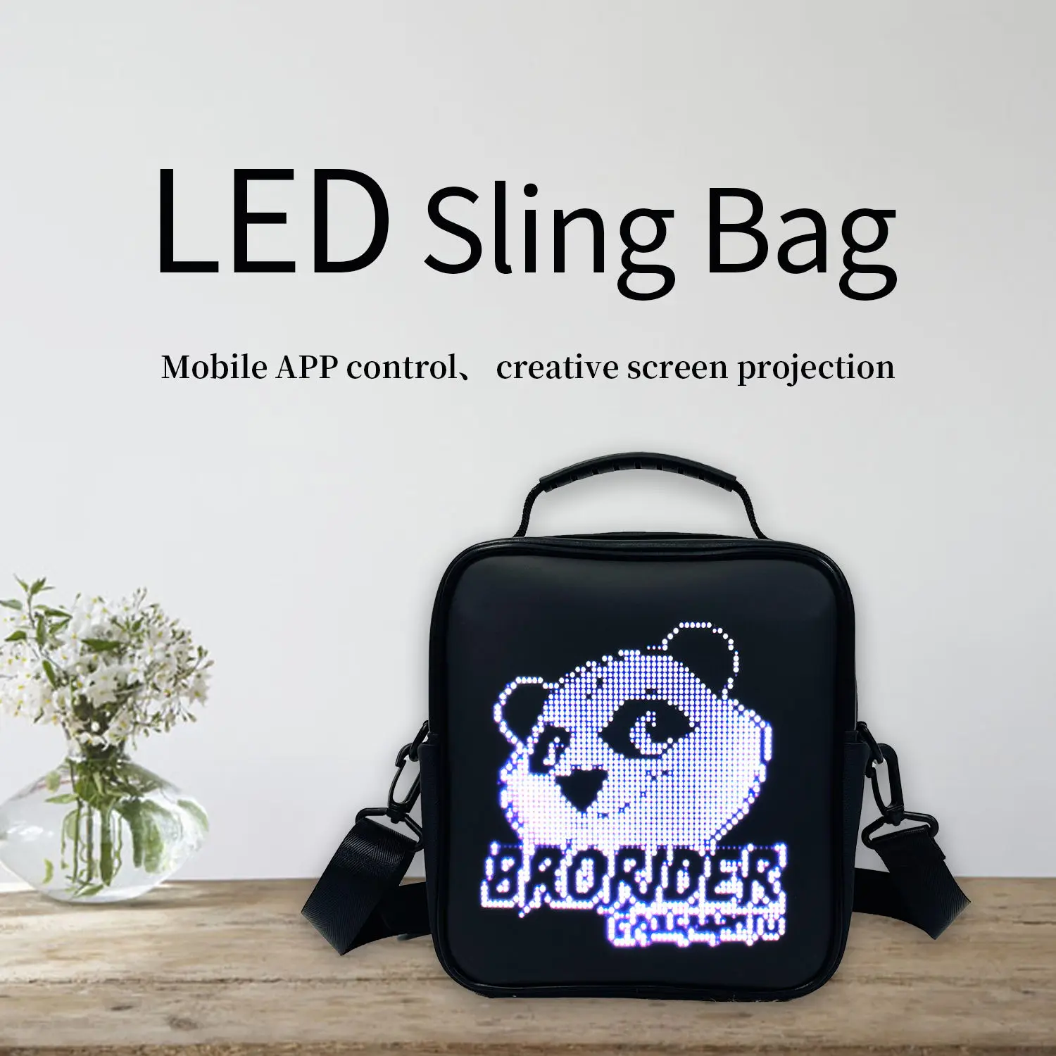 Men Women Walking Messenger Led Bags  Wireless Connect Display Personalized Screen Shoulder Back Pack LED