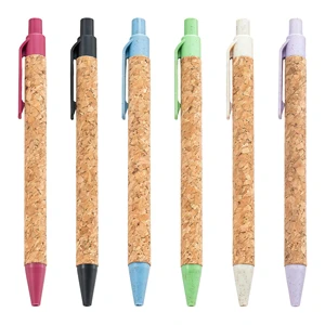 Novelty Wood Grain Ballpoint Pen Custom Logo 1.0mm Tip Black Ink Smooth Writing Advertising Promotional Gifts JASON YUEN 14*1cm