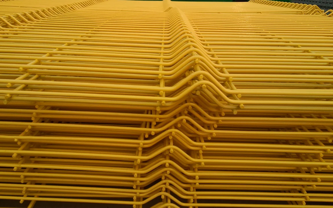 product cheap price factory sale wrought iron decorative powder coated welded wire mesh fence panels 3d folds wire mesh fence-5