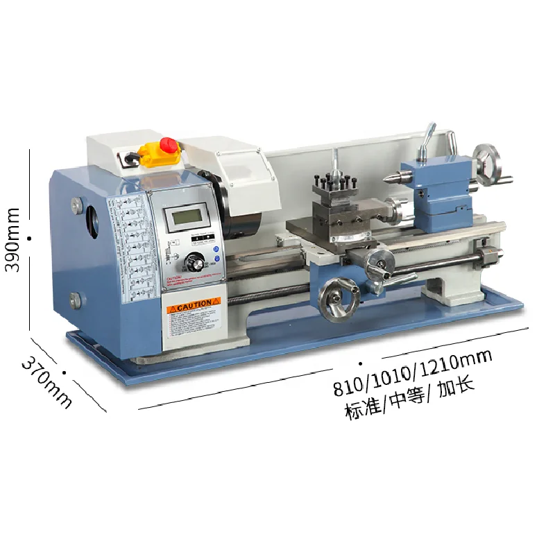 210V Manual Bench Lathe Mini Metal Turning Lathe Machine Tool Mini Torno
