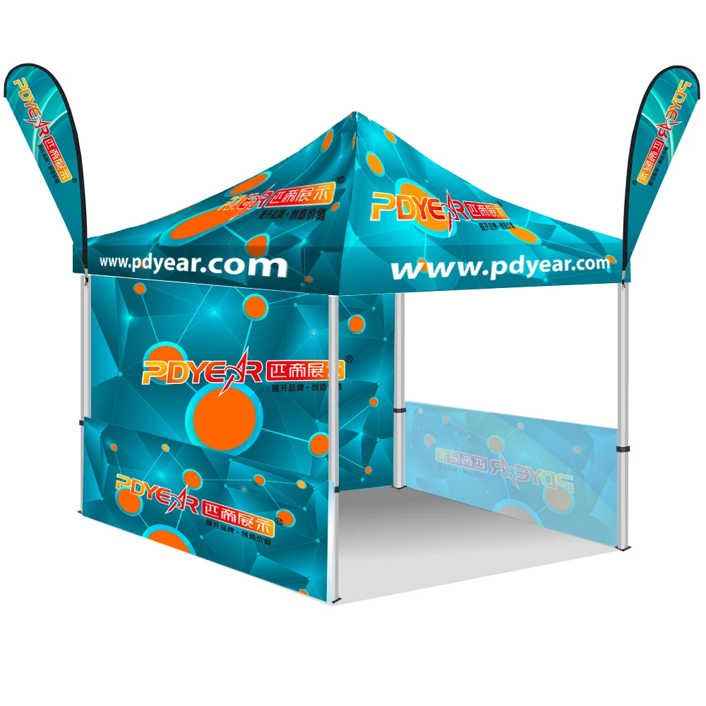 Wholesale Pop Up Canopy Marquee 10x10ft Custom Logo Printed folding Pop Up canopy tent gazebo trade show tent