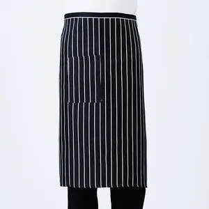Chef Work Clothes Apron Half-Length Unisex Hotel Restaurant Kitchen Catering Business Special Polyester Cooking Anti-Fouling