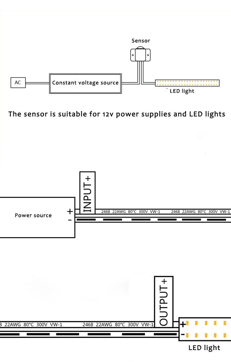Lp2016b 12v 2a Touchless Infrared Proximity Sensor Switch For Closet