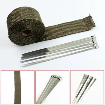 Motorcycle Exhaust Header Pipe Heat Wrap Tape Thermal Insulation for Cars  Protection Tie Exhaust Pipe Heat Insulation Shield - China Exhaust Pipe,  Exhaust Thermal Heat Tape Wrap