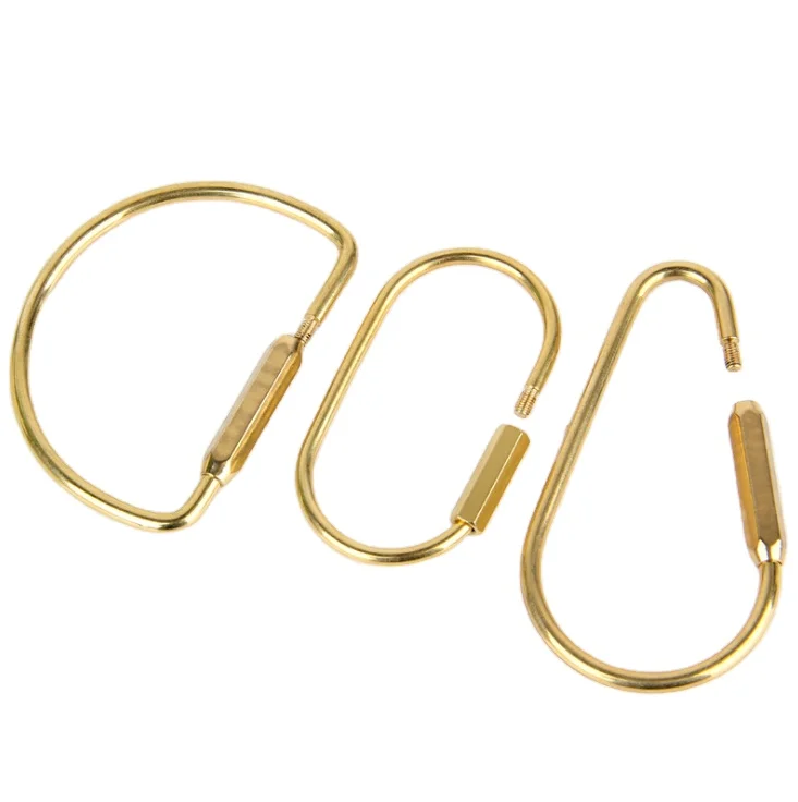 Oval Brass Key Ring
