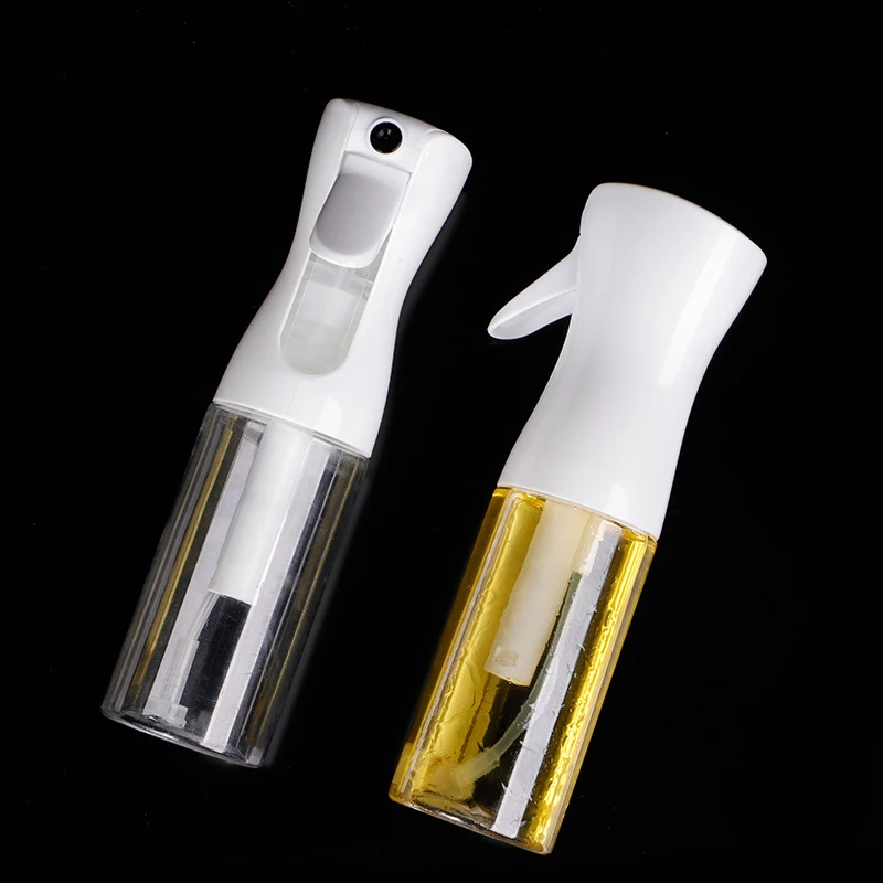 Кухонные принадлежности, индивидуальная пищевая барбекю, многоразовая прозрачная белая упаковка с логотипом, пластиковая емкость для готовки 300 мл с распылителем и маслом