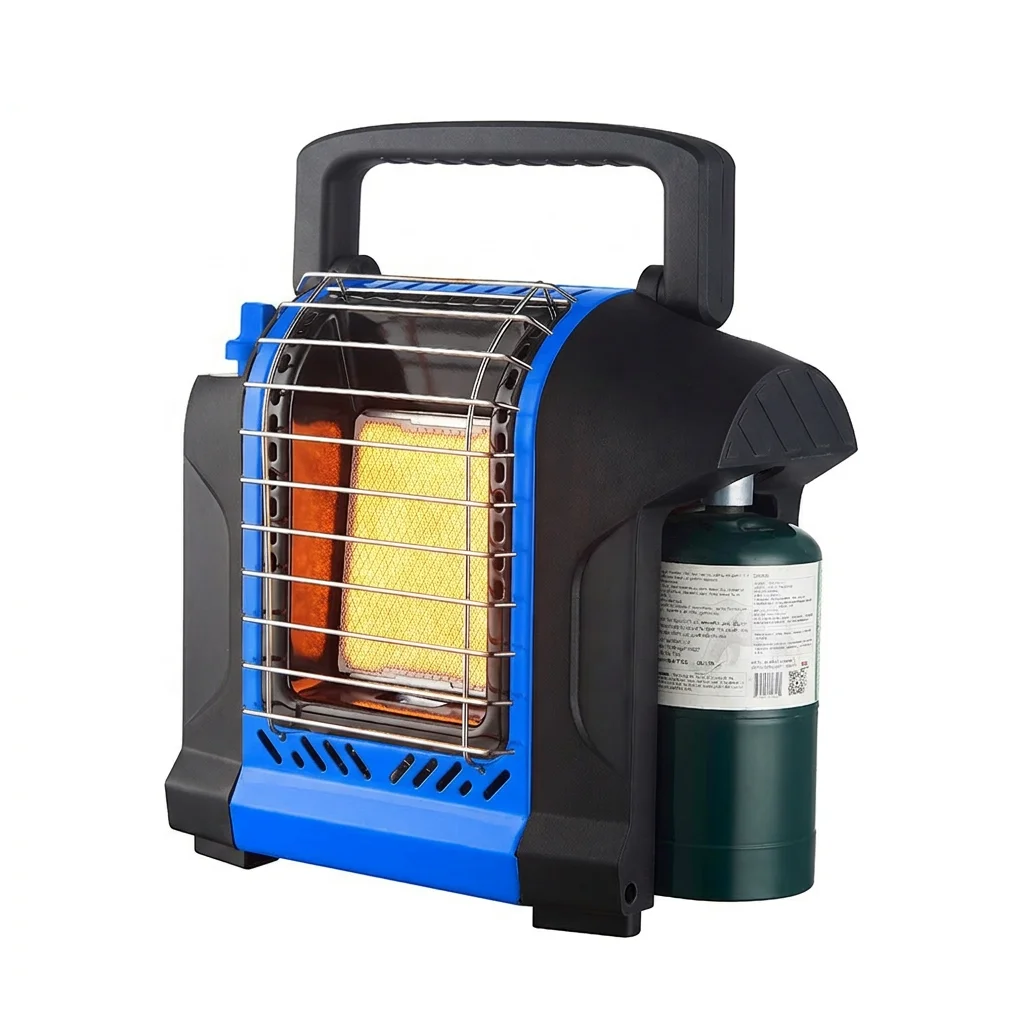 LUOQI निर्माता प्रोपेन हीटर पैटियोको लागि, ९००० BTU पोर्टेबल हीटर, बाहिरी प्रयोगको लागि प्रोपेन आउटडोर स्पेस हीटर क्याम्पिङ्को लागि