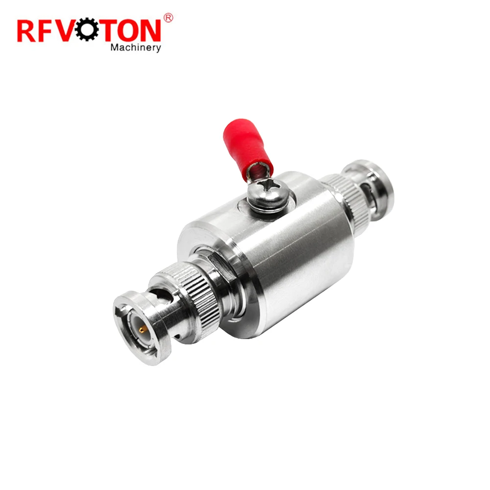 Factory BNC Gas Discharge Tube Surge Arrester DC-3Ghz Bnc Male to Plug Macho Lightning Protector protection Rohs in Stock 3Ghz