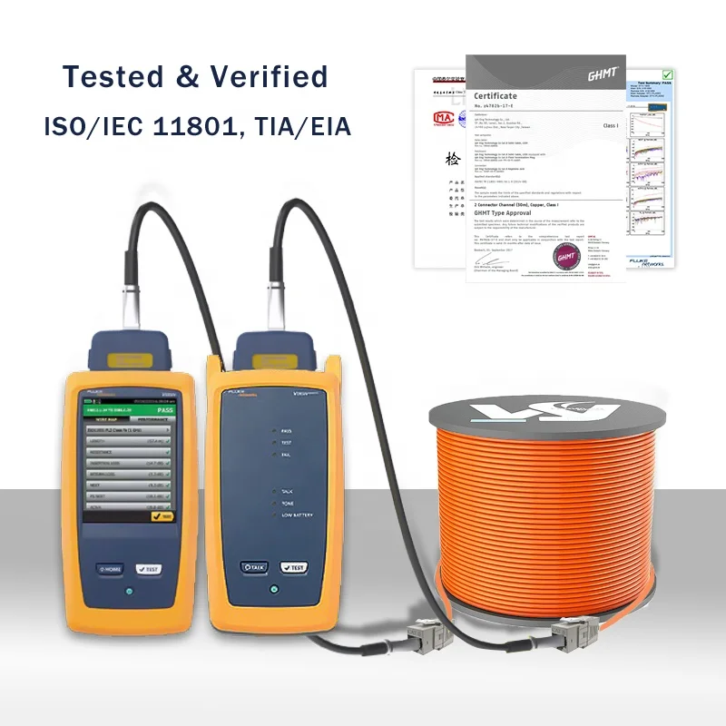 Сетевой кабель Linkwylan Cat7 SFTP 23AWG, сетевой LAN-кабель, прочные провода, экранированный 10G 1200 МГц, высокоскоростной LSZH, поддержка 4PPoE