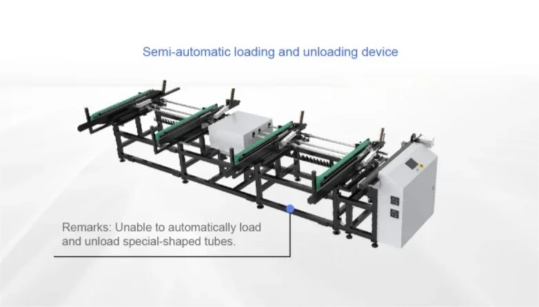 3 Chucks 2 Chucks Auto Loading Tube CNC Metal Laser Cutting Machine for ...