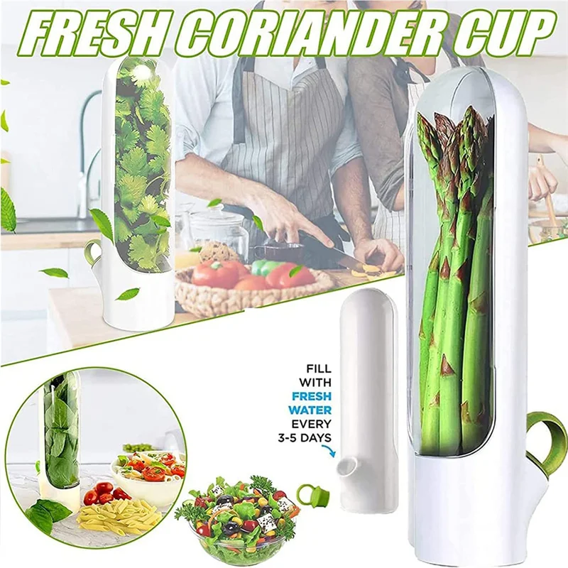 Herb Saver Best Keeper,Herb Saver For Refrigerator Fresh Cilantro Herb