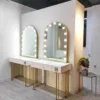 90*110 single mirror arch base white