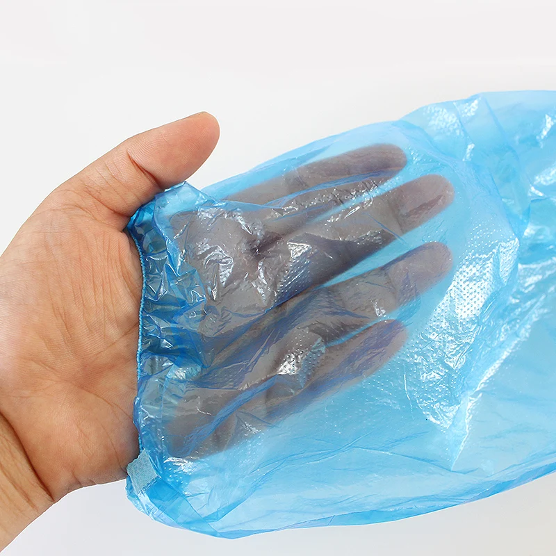Оптовая продажа одноразовые пластиковые нарукавники ldpe водонепроницаемые пылезащитные