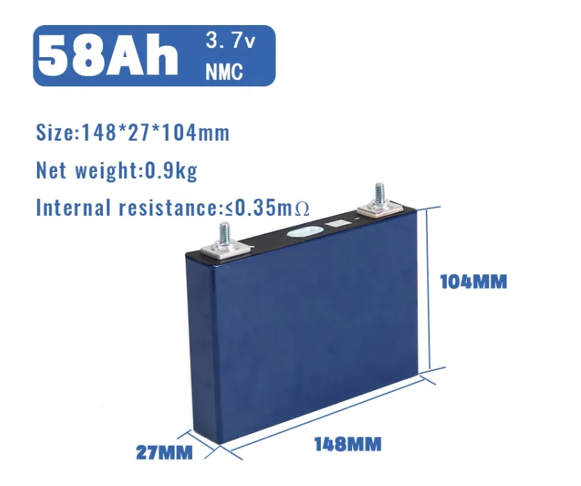 Brand New High Voltage 3.7V NCM Li-ion Prismatic Cell L148N58A Grade a NCM Battery for Solar Energy Storage