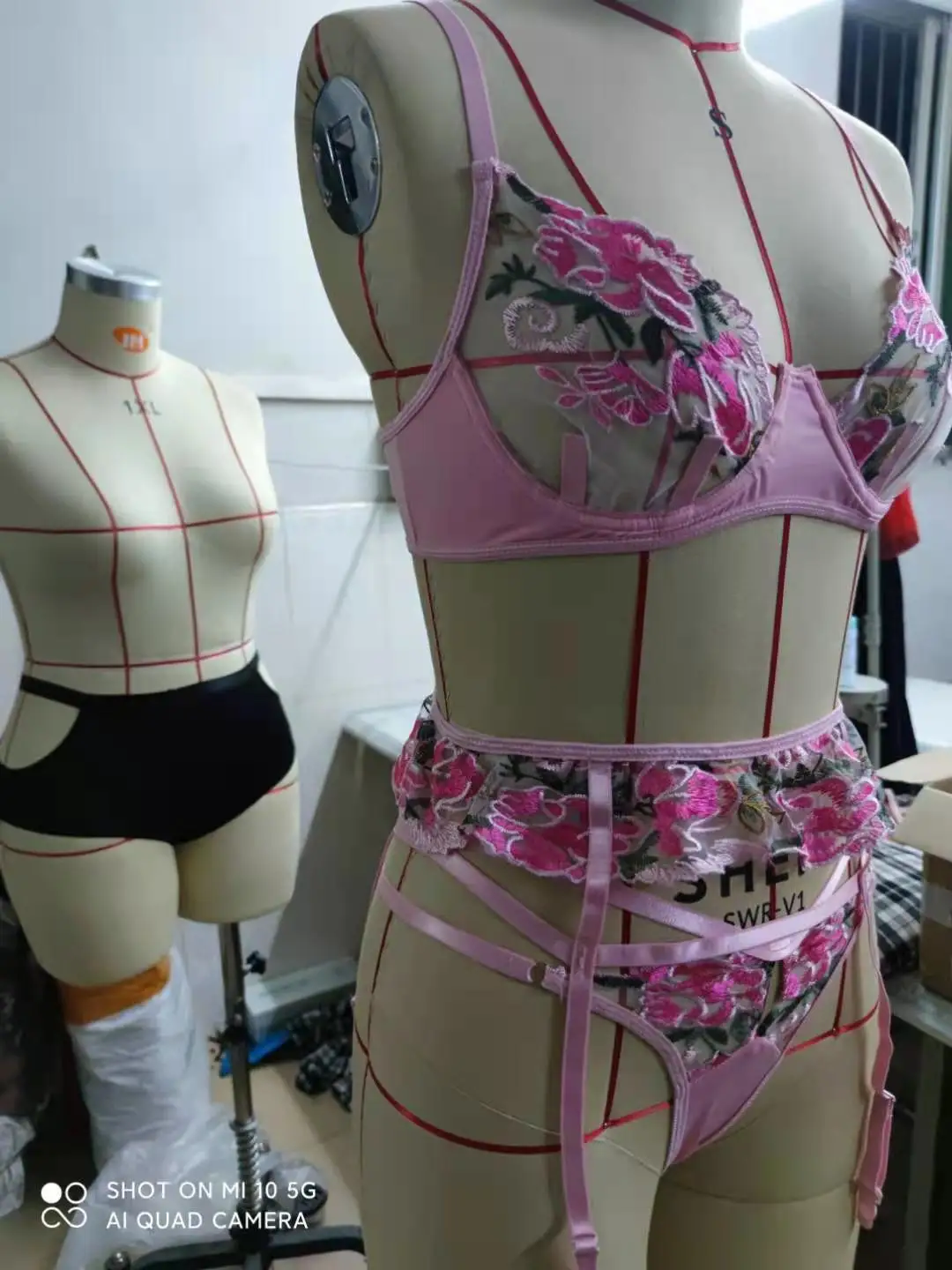 Women's Embroidery Lingerie Hot Transparent Underwear