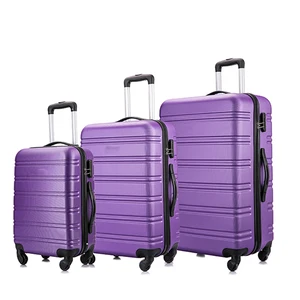 Wholesale Huaiyu Hard Shell Travel Bags ABS Suitcase  Carry on Luggage Travel Bags Suitcase Sets 3pcs Sets With logo
