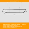 Rectangle arrondi 120*40cm 72w