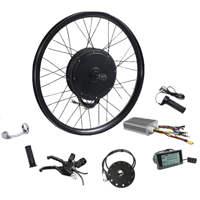 1500w 2000w 3000w Electric Motor for Bicycle 72v 60v 52v 48v Ebike Conversion Kit with Electric Bike 20ah 25ah 30ah Battery
