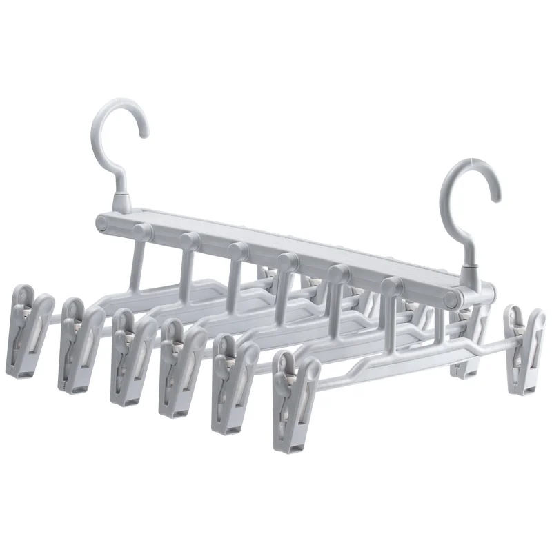 SOLELY Factory's Hot sale 6 Layer Pants Hanger with clips Wardrobe Balcony Bathroom Living room